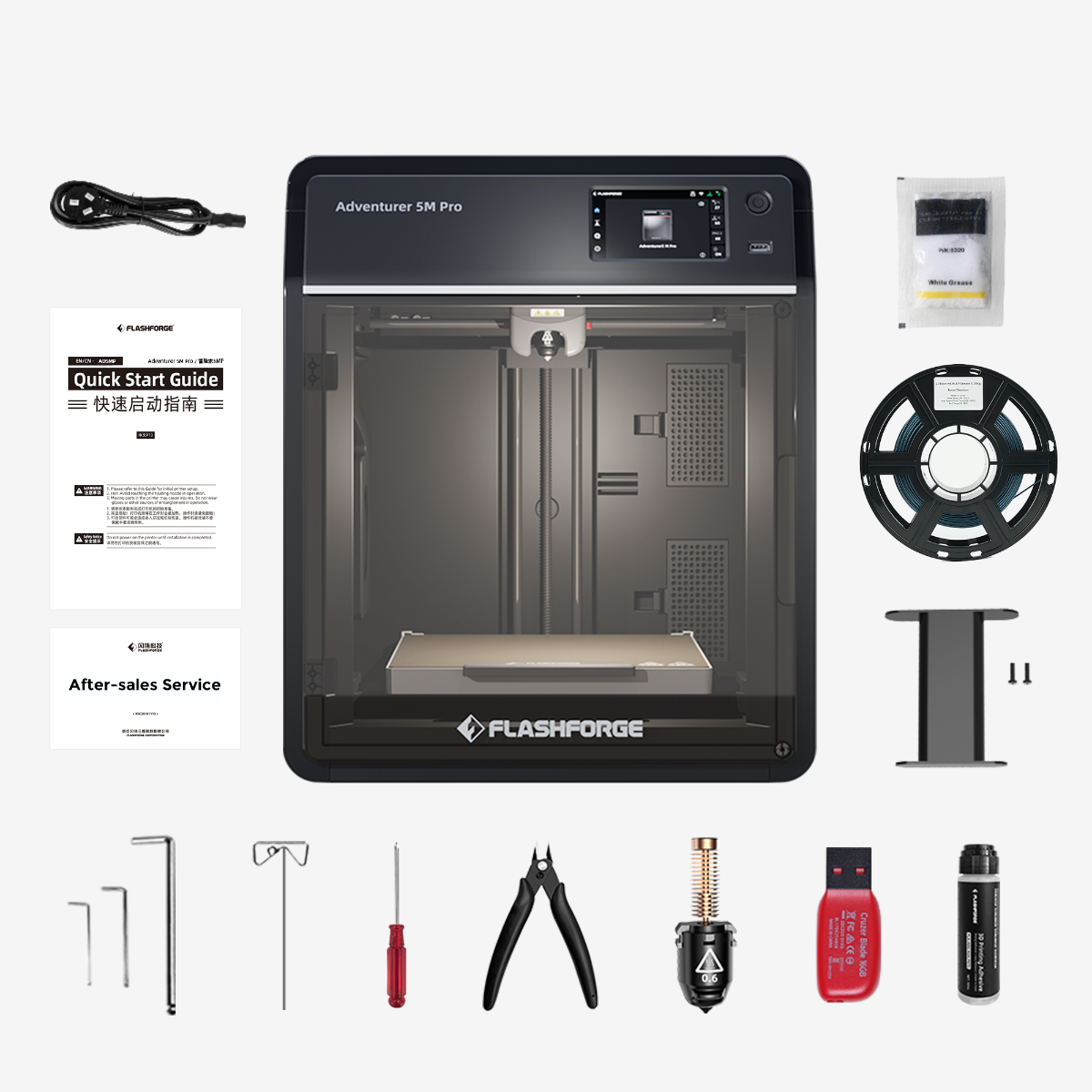 Flashforge Adventurer 5M Pro 3D Printer, Enclosed CoXY Metal Structure, Safe for Home Use