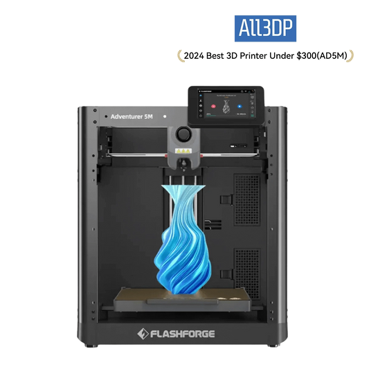 Flashforge Adventurer 5M 3D Printer, 600mm/s High Speed, Beginner-friendly
